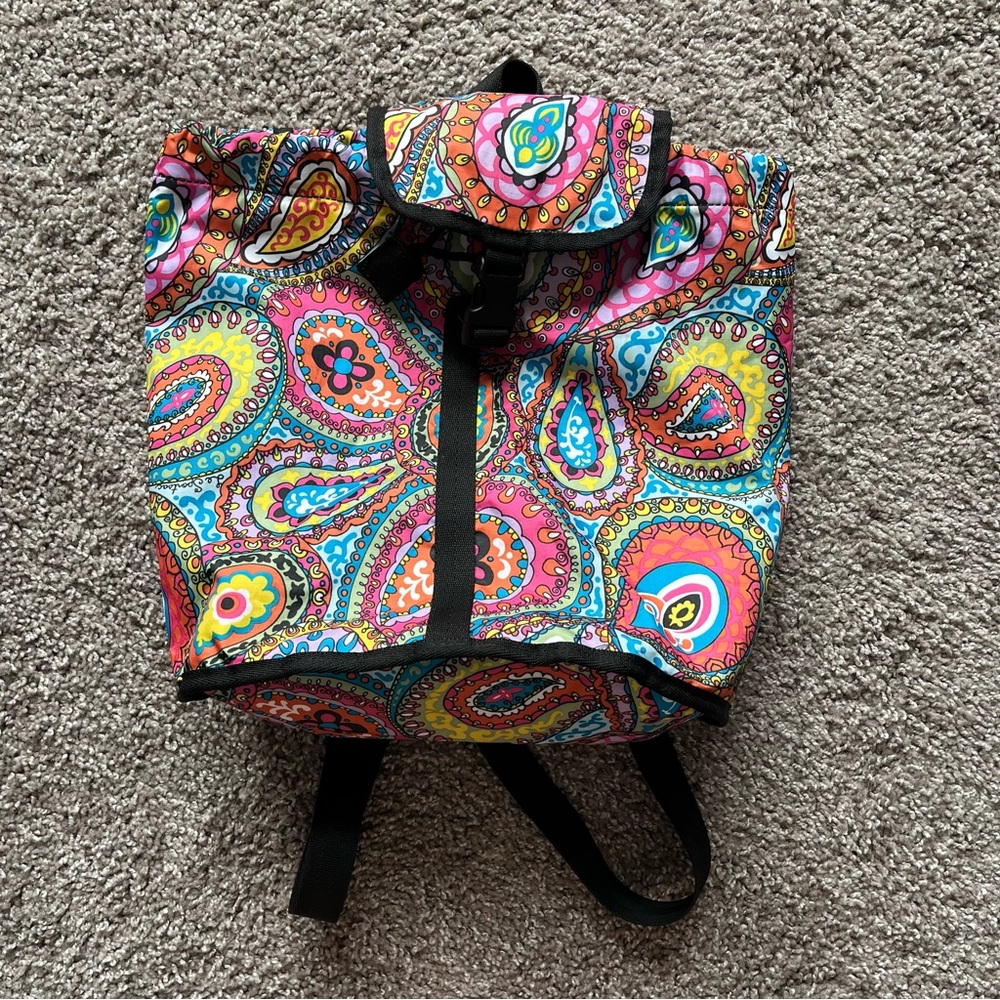 EUC LeSportSac Backpack in Tilt A Whirl Paisley